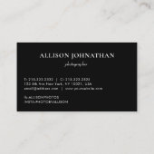 Professionele 3 fotoscriptfotografie visitekaartje (Achterkant)