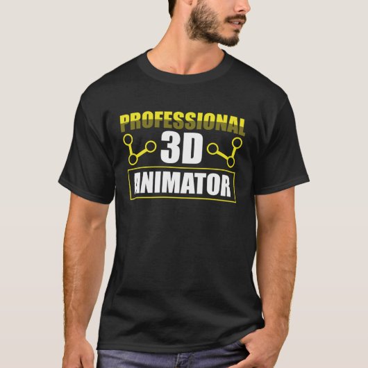 Professionele 3D-animator T-shirt (Voorkant)