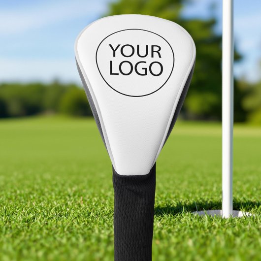 Professionele Aangepaste Bedrijfslogo Zakelijk Wit Golfheadcover
