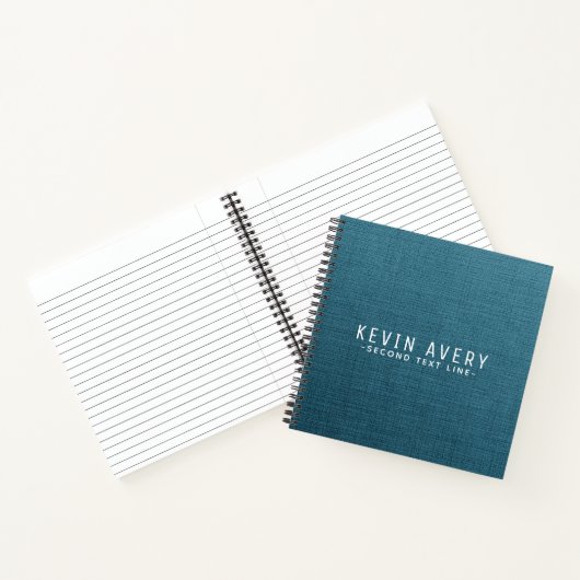 Professionele, aangepaste blauwlijnstructuur notitieboek (Binnen)