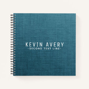 Professionele, aangepaste blauwlijnstructuur notitieboek