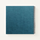 Professionele, aangepaste blauwlijnstructuur notitieboek (Achterkant)