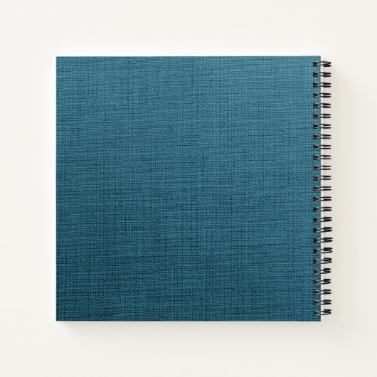 Professionele, aangepaste blauwlijnstructuur notitieboek (Achterkant)