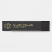 Professionele Aangepaste Business Logo Job Titel Z Deurbordje (Voorkant)