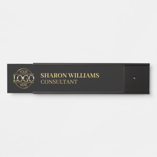 Professionele Aangepaste Business Logo Job Titel Z Deurbordje (Voorkant)