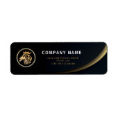 Professionele Aangepaste Elegante Leeuw Logo Etiket (Voorkant)