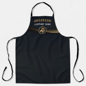 Professionele Aangepaste Elegante Leeuw Logo Schort (Voorkant)