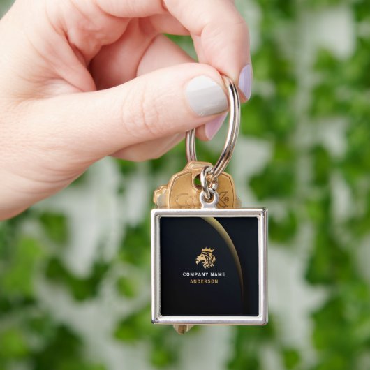 Professionele Aangepaste Elegante Leeuw Logo Sleutelhanger (Hand)