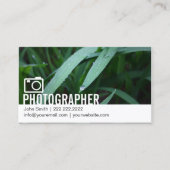 Professionele aangepaste fotografie visitekaartje (Voorkant)