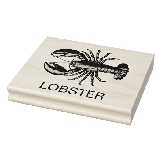 Professionele aangepaste kreeft bruiloft maaltijd  rubberstempel (Stempel)