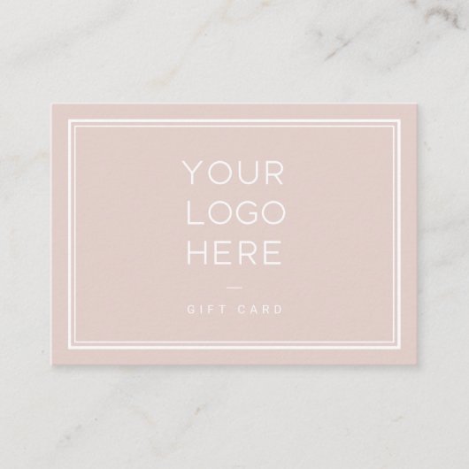 Professionele aangepaste Logo | Eenvoudig cadeaubo Kortingskaartje (Voorkant)