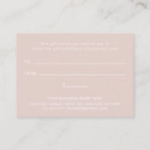 Professionele aangepaste Logo | Eenvoudig cadeaubo Kortingskaartje (Achterkant)