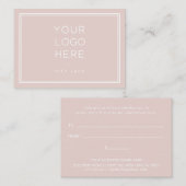 Professionele aangepaste Logo | Eenvoudig cadeaubo Kortingskaartje (Voorkant / Achterkant)