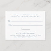 Professionele aangepaste Logo | Eenvoudig cadeaubo Kortingskaartje (Achterkant)