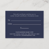 Professionele aangepaste Logo | Eenvoudig cadeaubo Kortingskaartje (Achterkant)