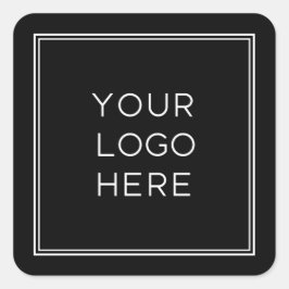 Professionele aangepaste Logo | Eenvoudig en minim Vierkante Sticker