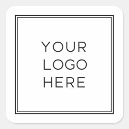 Professionele aangepaste Logo | Eenvoudig en minim Vierkante Sticker