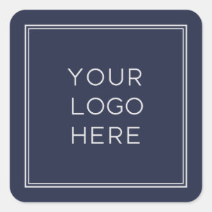 Professionele aangepaste Logo Eenvoudig en minim Vierkante Sticker