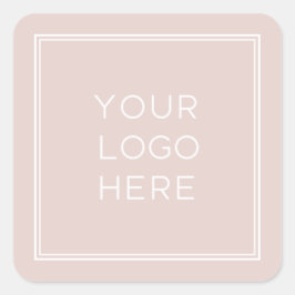 Professionele aangepaste Logo | Eenvoudig en minim Vierkante Sticker