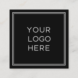 Professionele aangepaste Logo | Eenvoudig en minim Vierkante Visitekaartje