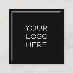 Professionele aangepaste Logo   Eenvoudig en minim Vierkante Visitekaartje
