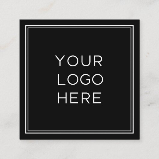 Professionele aangepaste Logo | Eenvoudig en minim Vierkante Visitekaartje (Voorkant)