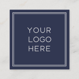 Professionele aangepaste Logo | Eenvoudig en minim Vierkante Visitekaartje