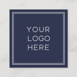 Professionele aangepaste Logo Eenvoudig en minim Vierkante Visitekaartje