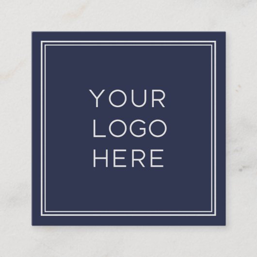 Professionele aangepaste Logo | Eenvoudig en minim Vierkante Visitekaartje (Voorkant)