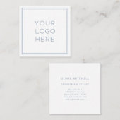 Professionele aangepaste Logo | Eenvoudig en minim Vierkante Visitekaartje (Voorkant / Achterkant)