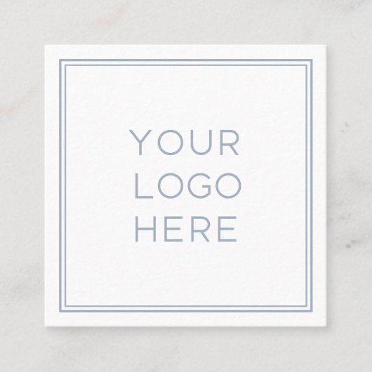 Professionele aangepaste Logo | Eenvoudig en minim Vierkante Visitekaartje (Voorkant)