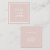 Professionele aangepaste Logo | Eenvoudig en minim Vierkante Visitekaartje (Voorkant / Achterkant)