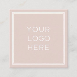 Professionele aangepaste Logo | Eenvoudig en minim Vierkante Visitekaartje