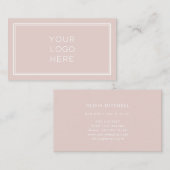 Professionele aangepaste Logo | Eenvoudig en minim Visitekaartje (Voorkant / Achterkant)