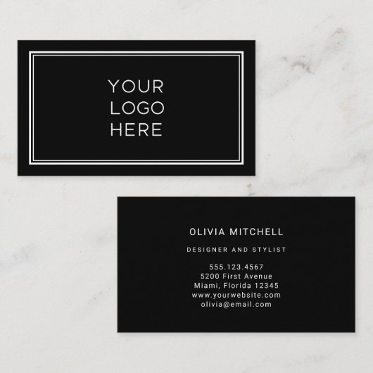 Professionele aangepaste Logo | Eenvoudig en minim Visitekaartje (Voorkant / Achterkant)
