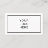 Professionele aangepaste Logo | Eenvoudig en minim Visitekaartje (Voorkant)