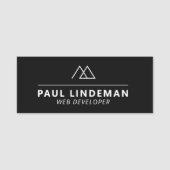 Professionele Aangepaste Logo Medewerker Magnetisc Naamplaatje (Voorkant)