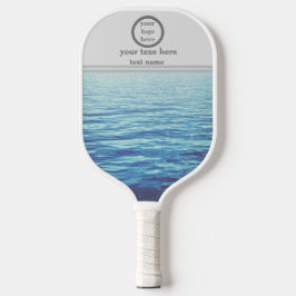 Professionele aangepaste logo met tekst pickleball paddle