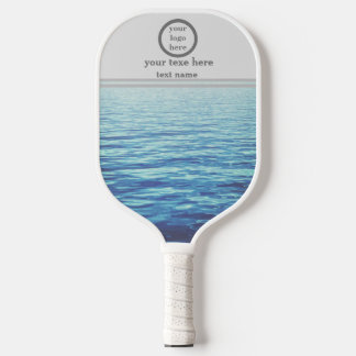Professionele aangepaste logo met tekst pickleball paddle