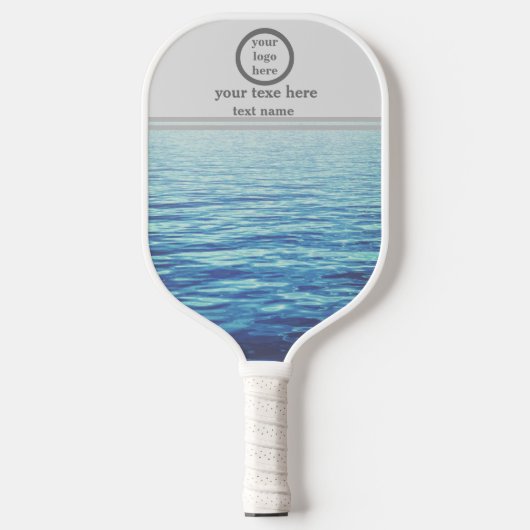 Professionele aangepaste logo met tekst pickleball paddle (Voorkant)