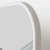 Professionele aangepaste logo met tekst pickleball paddle (Links Detail)