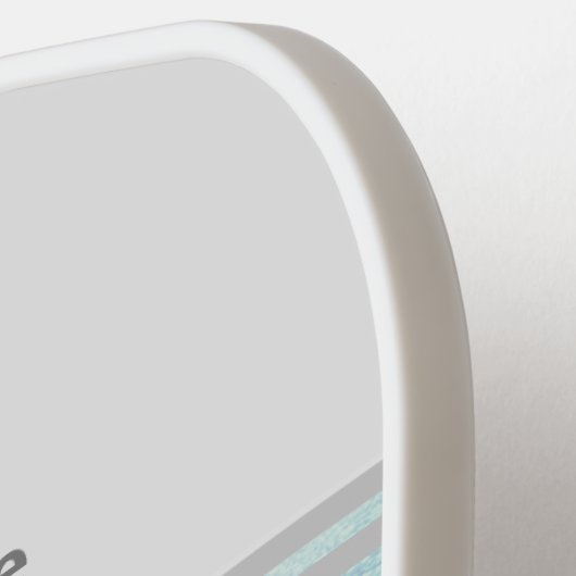 Professionele aangepaste logo met tekst pickleball paddle (Links Detail)