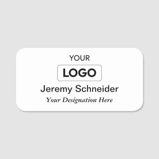 Professionele aangepaste Logo-naamtag Naamplaatje (Voorkant)