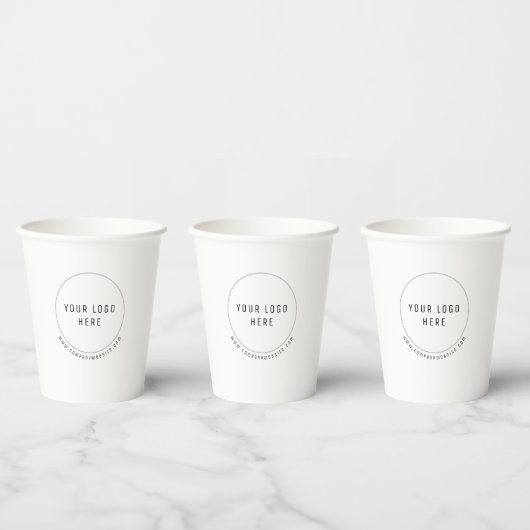 Professionele aangepaste Logo Papieren Bekers (Multi)