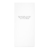 Professionele aangepaste Logo | Prijslijstservices Reclamekaart (Achterkant)