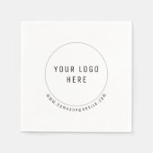 Professionele aangepaste Logo Servet (Voorkant)