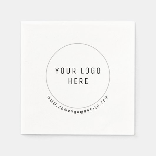 Professionele aangepaste Logo Servet (Voorkant)