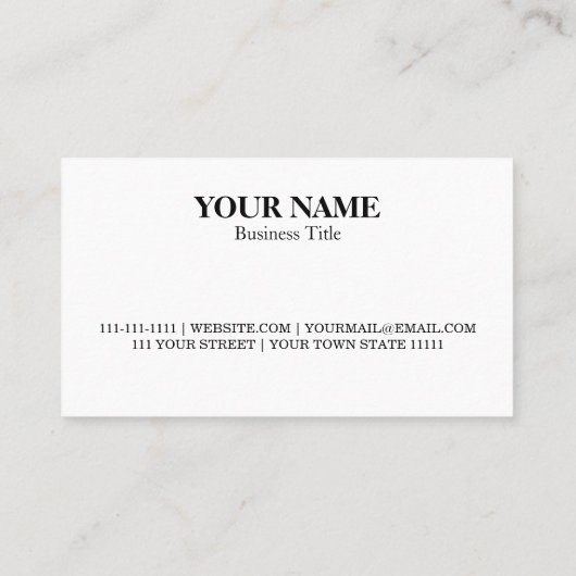 Professionele aangepaste logo visitekaartje (Achterkant)