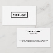 Professionele aangepaste logo visitekaartje (Voorkant / Achterkant)