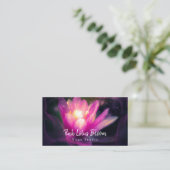 Professionele Aangepaste Lotus Logo Yoga Studio Bu Visitekaartje (Staand voorkant)